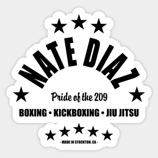 Nate Diaz BLK Sticker